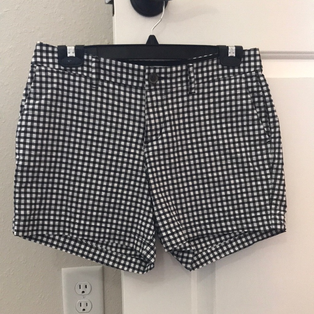Black and White Checkered Shorts